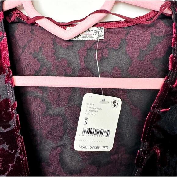 Free People NWT Revolve Magic Hour Bodysuit Midnight Combo Size Small - Picture 3 of 8